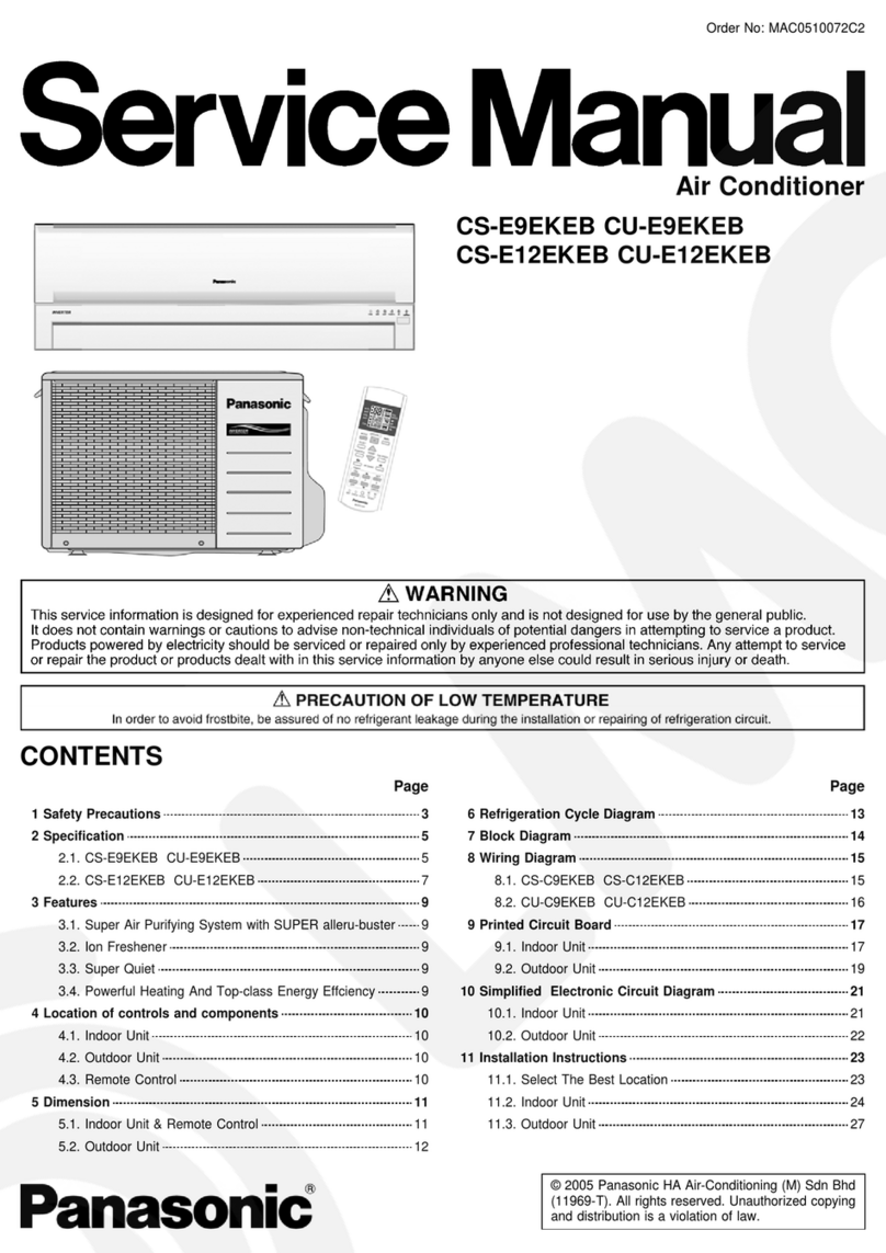 Panasonic CS-E9EKEB User manual Panasonic CS-E9EKEB User manual