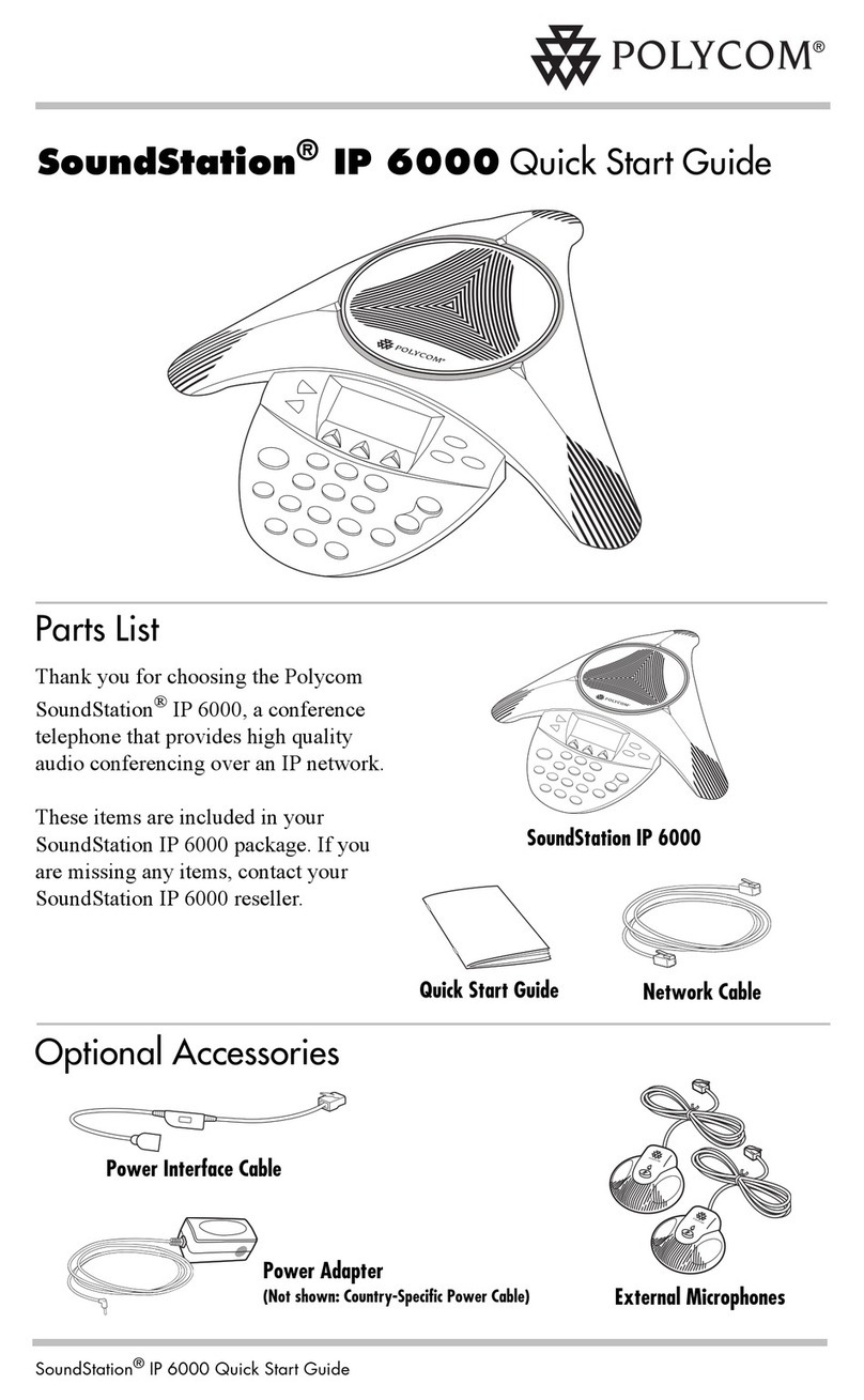 Polycom SoundStation IP 6000 User manual Polycom SoundStation IP 6000 User manual