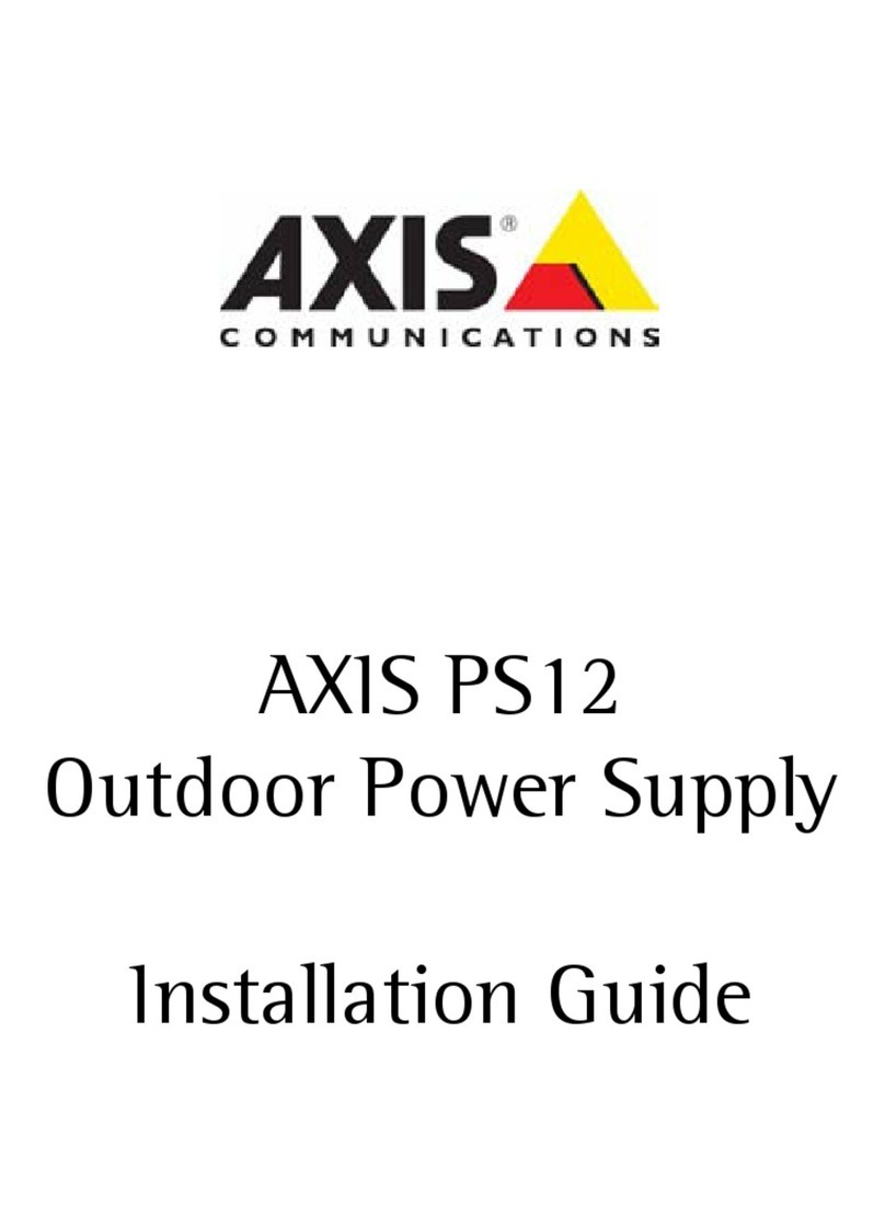 Axis PS12 User manual