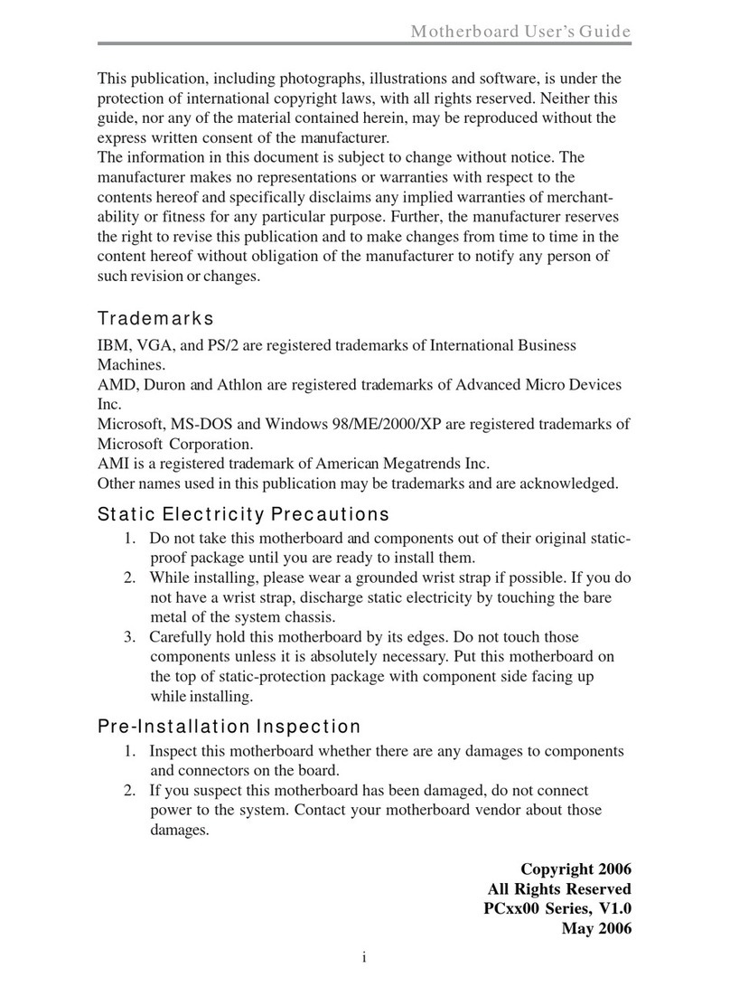 IBM Motherboard User manual