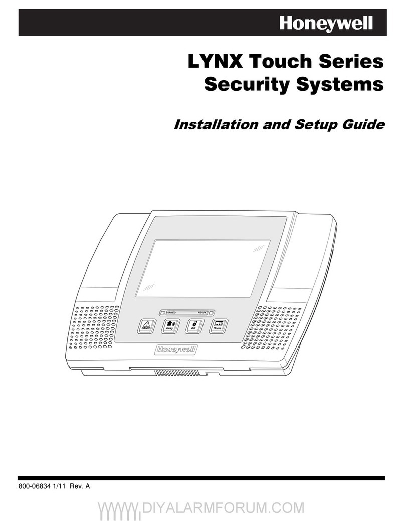 Honeywell LYNX Touch Series Assembly instructions
