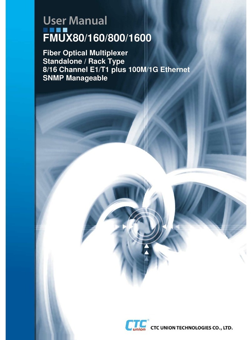 CTC Union FMUX80 user manual CTC Union FMUX80 user manual