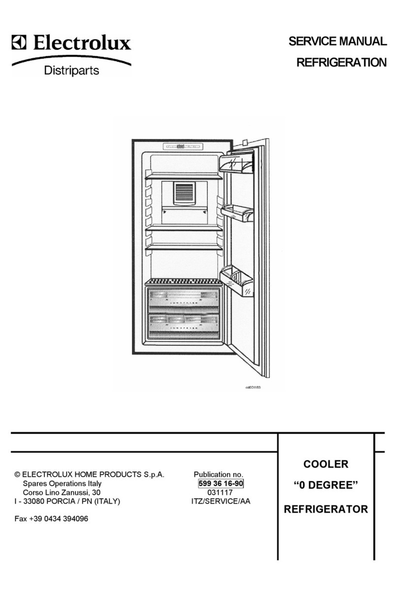 Electrolux Refrigerator User manual