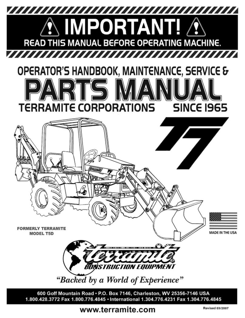 Terramite T5D Operator's handbook, maintenance, service & parts manual
