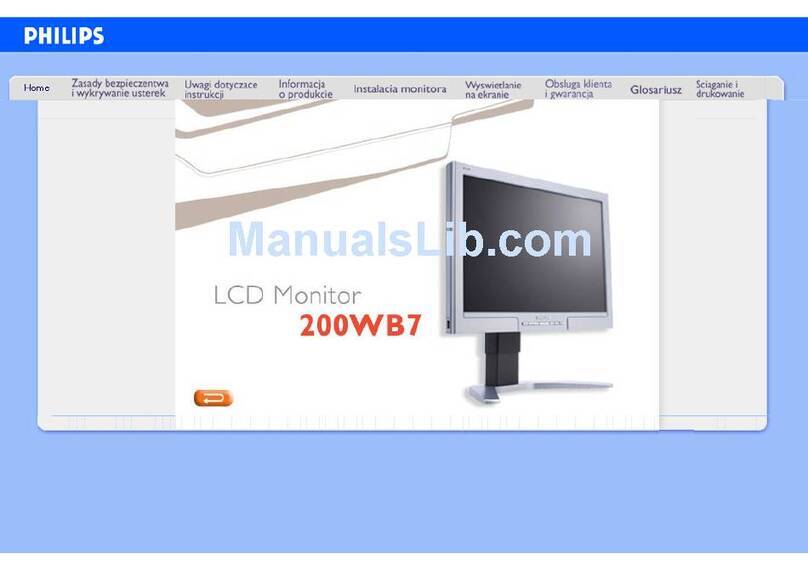 Philips 200WB7 User manual