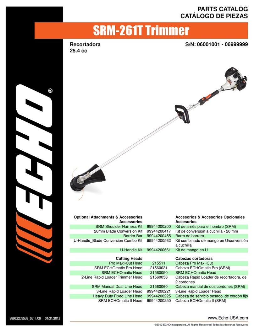 Echo SRM-261T parts catalog