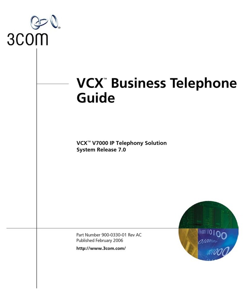 3Com VCX 3105 User manual