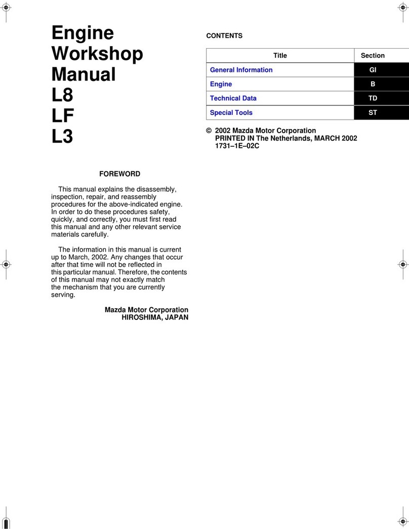 Mazda L8 Workshop manual