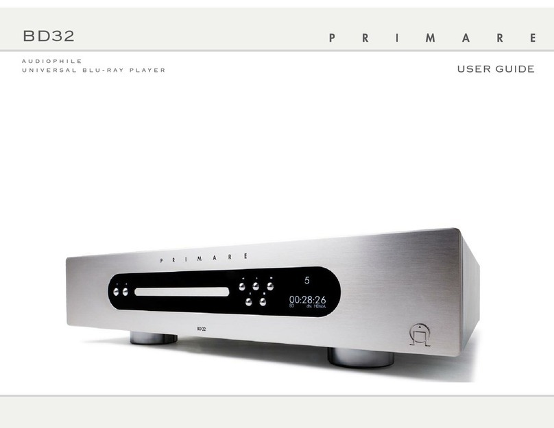 Primare BD32 User manual