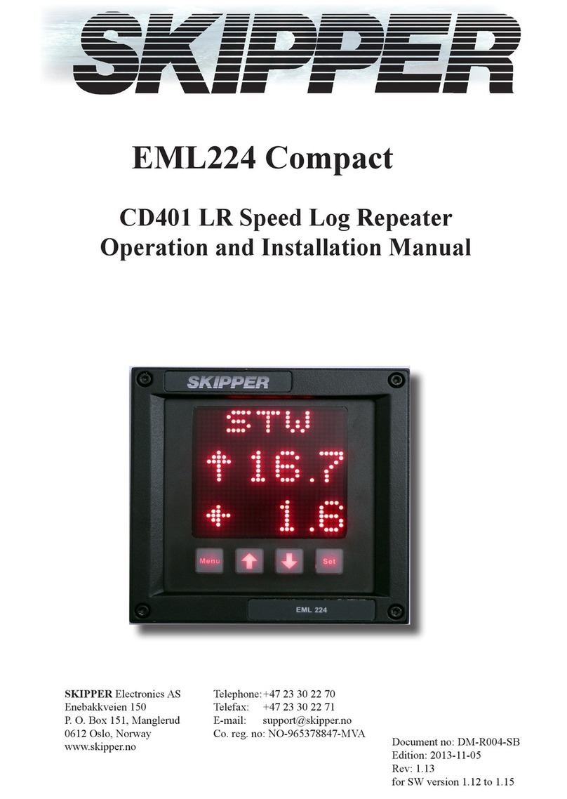 Skipper CD401 LR Operation and installation manual