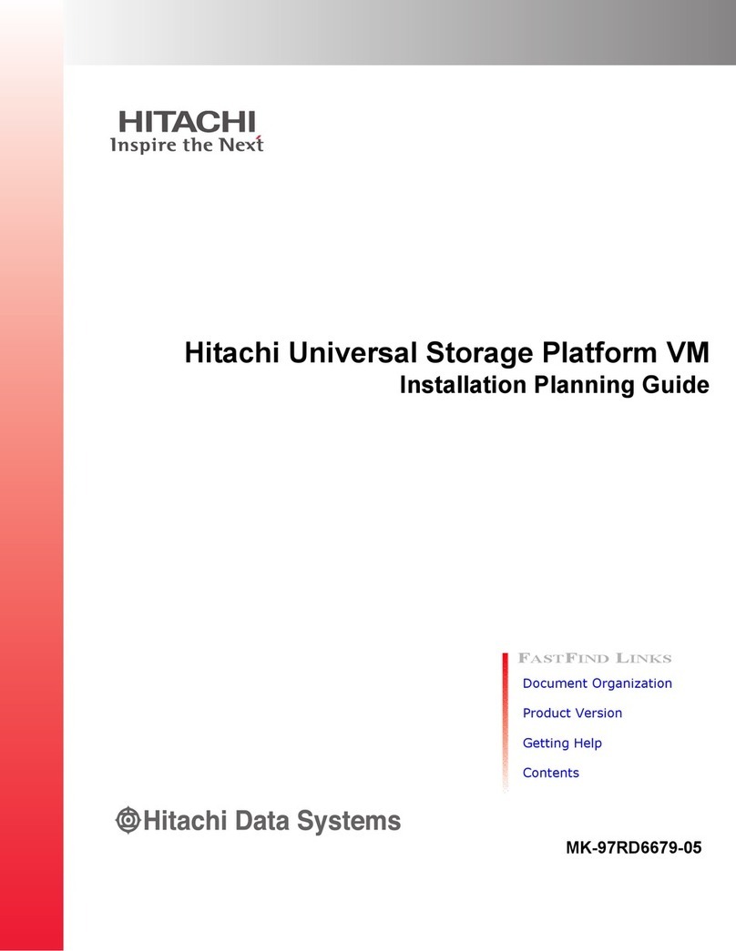 Hitachi Universal Storage Platform VM Installation planning guide Hitachi Universal Storage Platform VM Installation planning guide