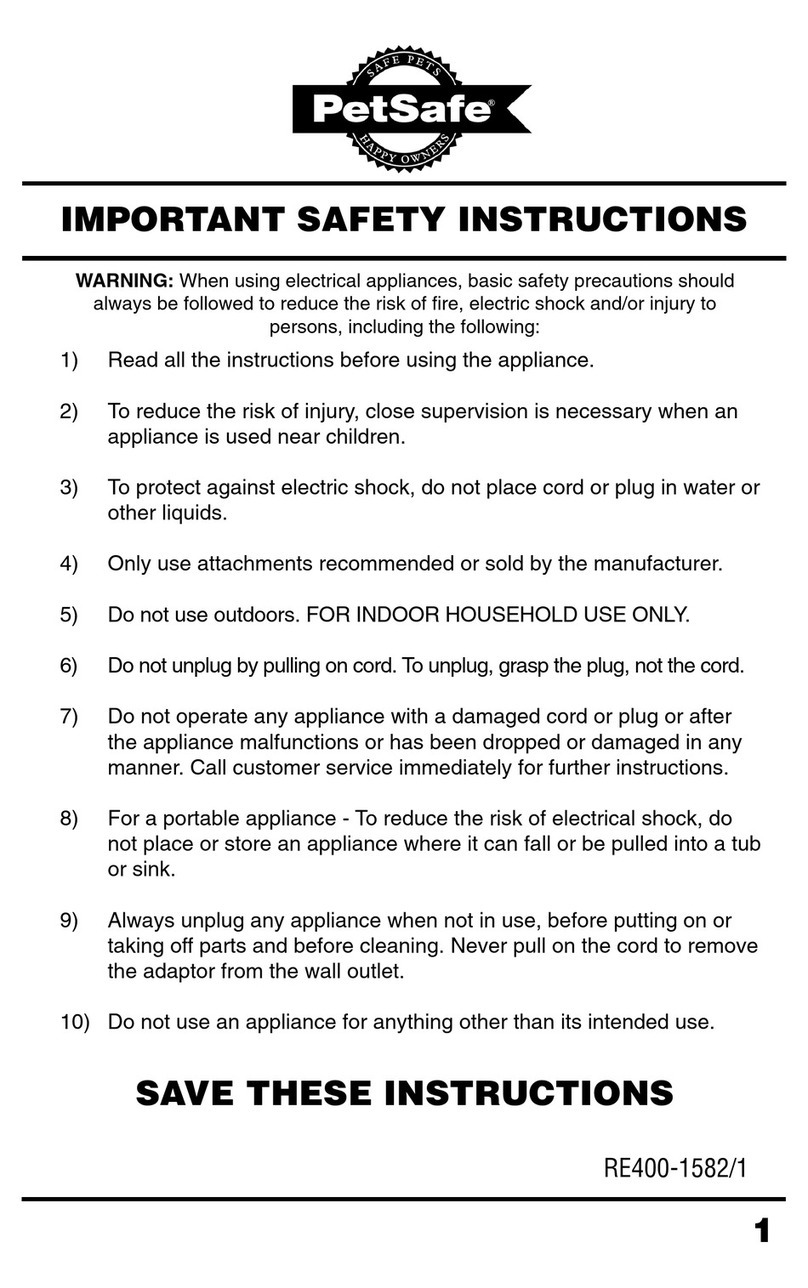 Petsafe fountain User manual