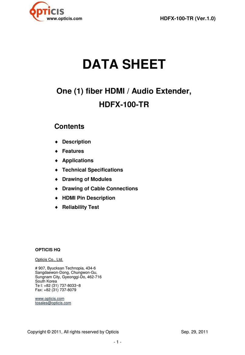 opticis HDFX-100-TR datasheet