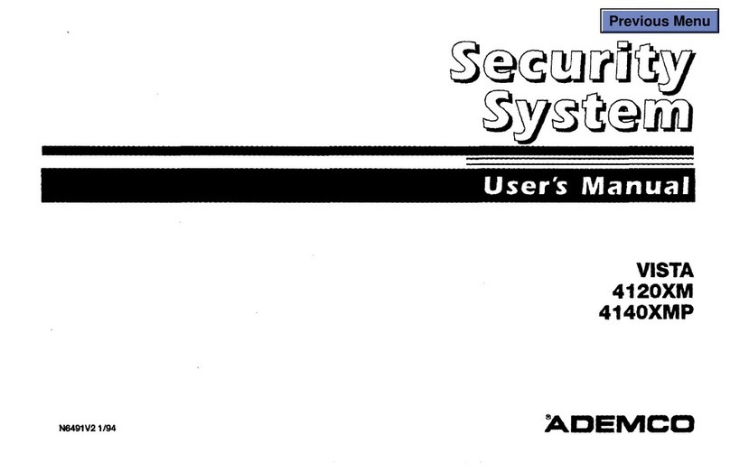 ADEMCO VISTA User manual