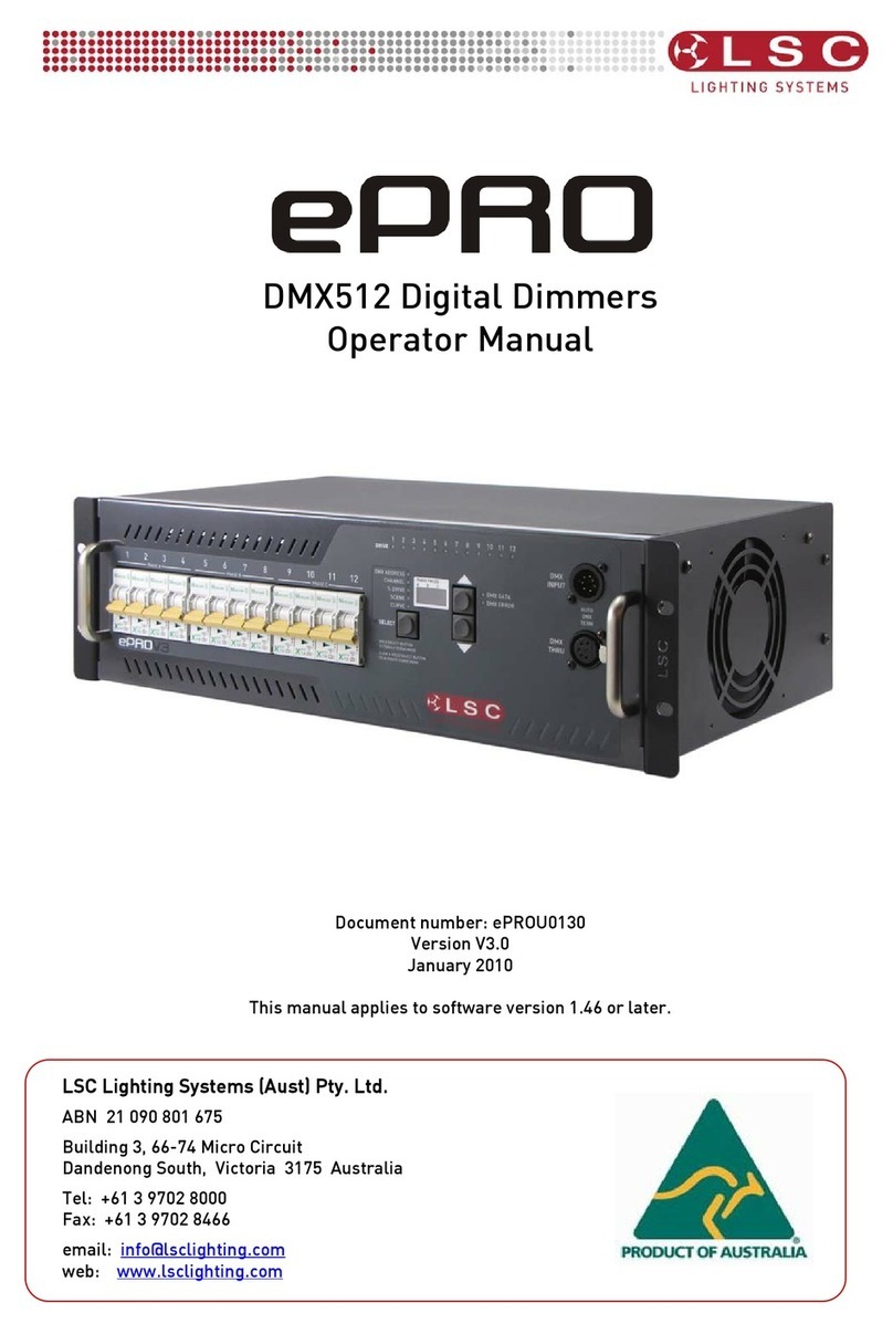 LSC ePRO DMX512 User manual