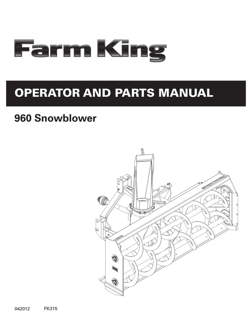 Farm King 960 Operator and parts manual