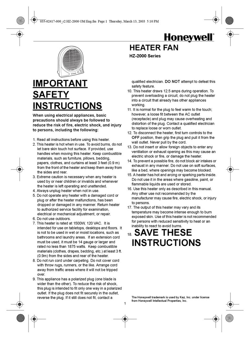 Honeywell HZ-2000 Series User manual