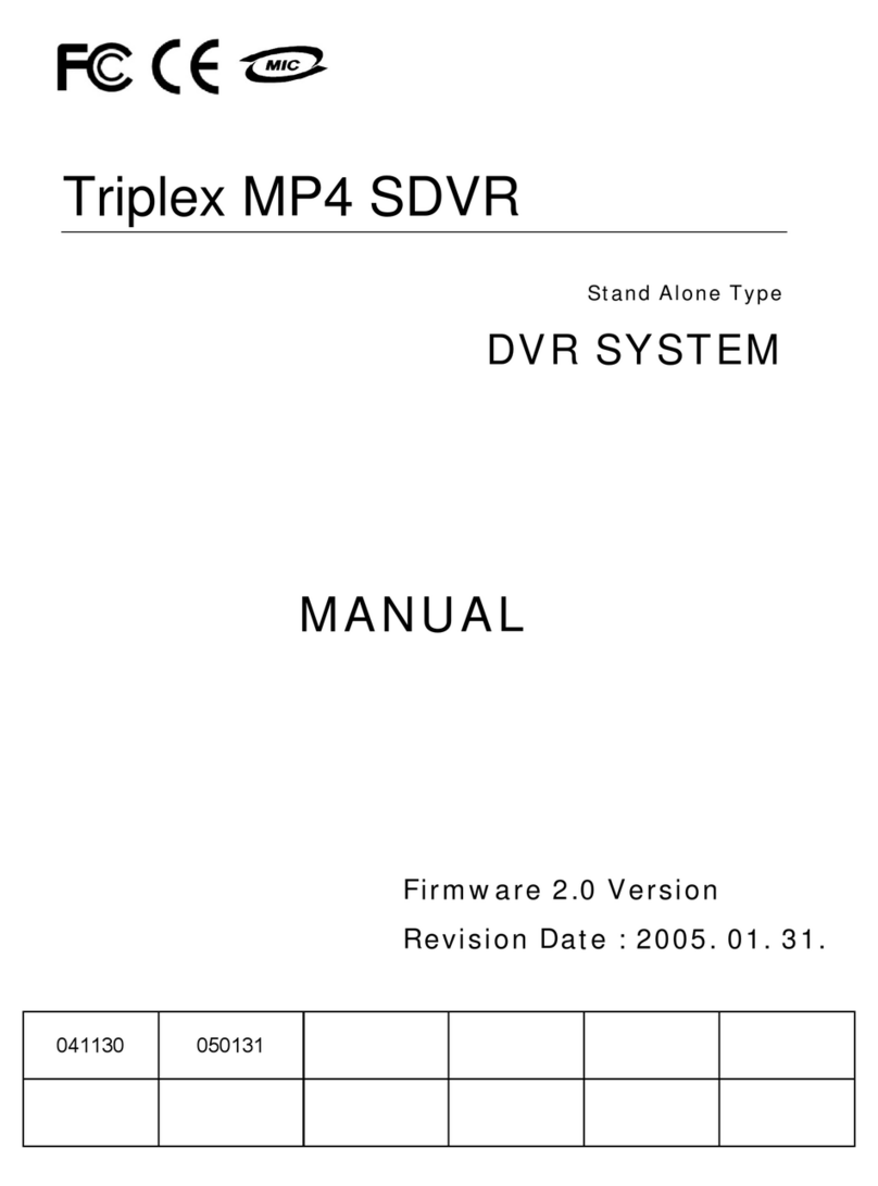Triplex MP4 SDVR User manual Triplex MP4 SDVR User manual