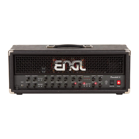 Engl Full Tube Guitar Amplifier User manual
