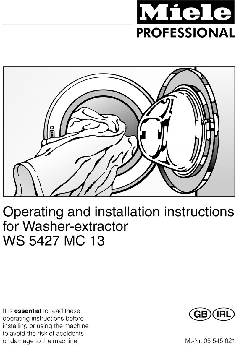 Miele WS 5427 MC 13 Operating and installation instructions