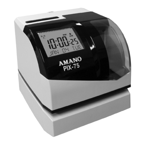 Amano PIX-75 quick start guide Amano PIX-75 quick start guide