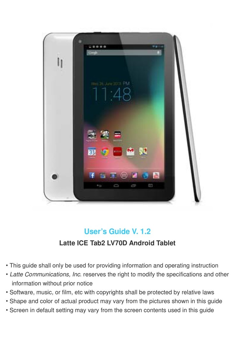 Latte ICE Tab2 LV70D user guide