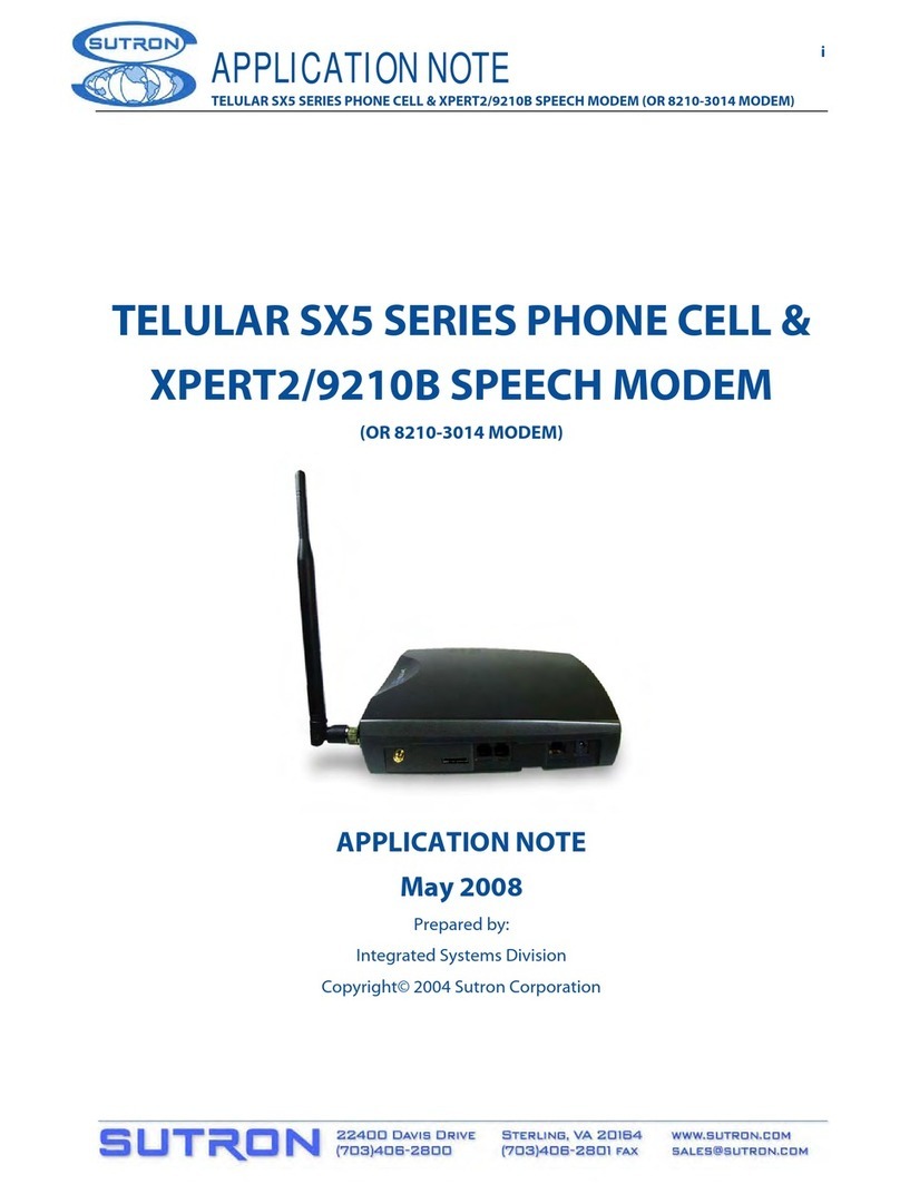 Sutron Telular SX5 Series Application note