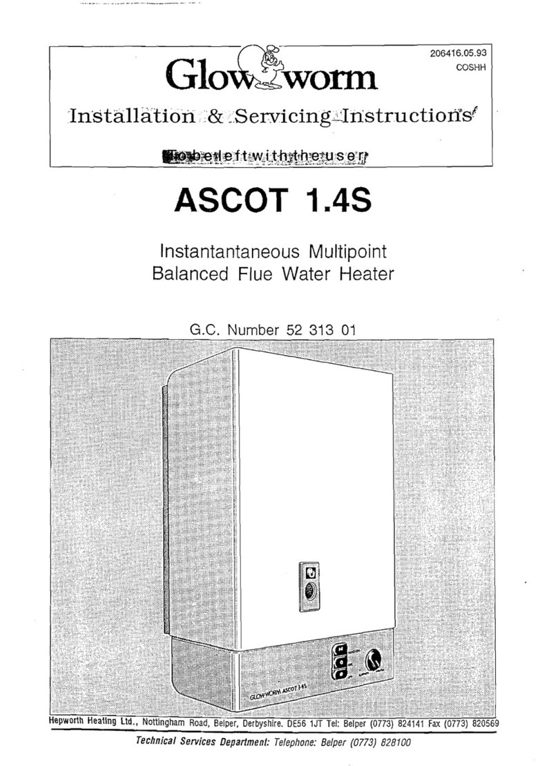 Glowworm ASCOT 1.4S Installation & servicing instructions