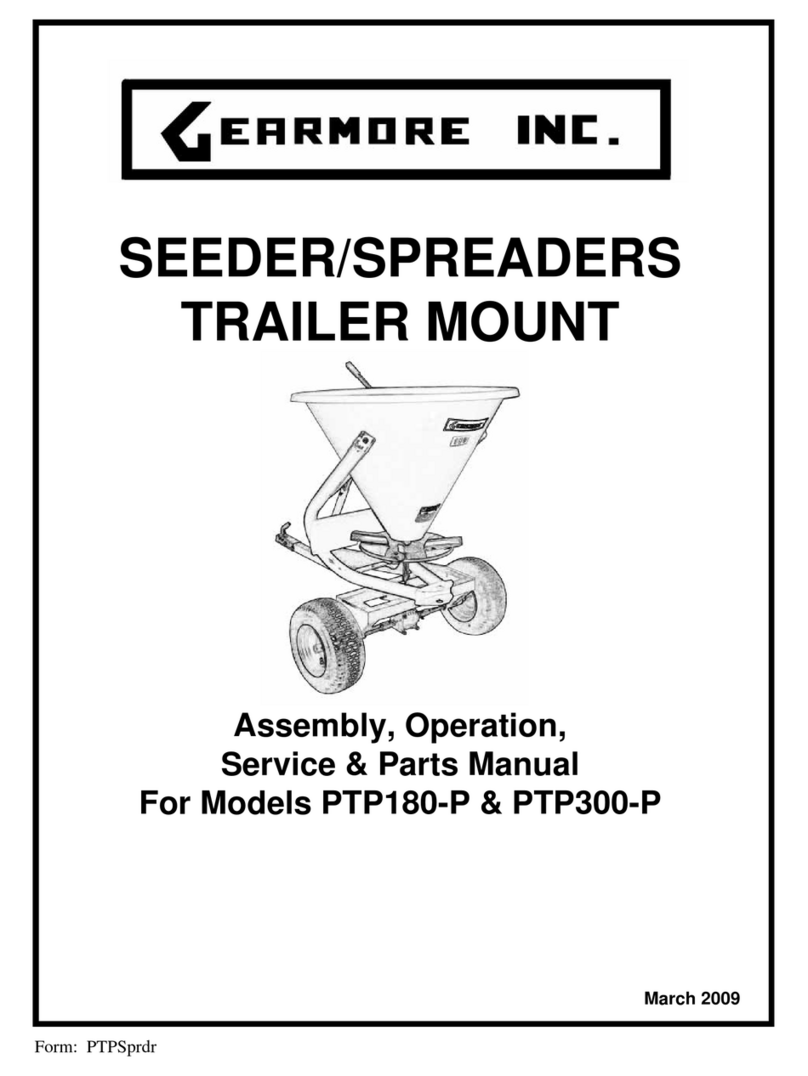 Gearmore PTP180-P Assembly, operation, service & parts manual Gearmore PTP180-P Assembly, operation, service & parts manual
