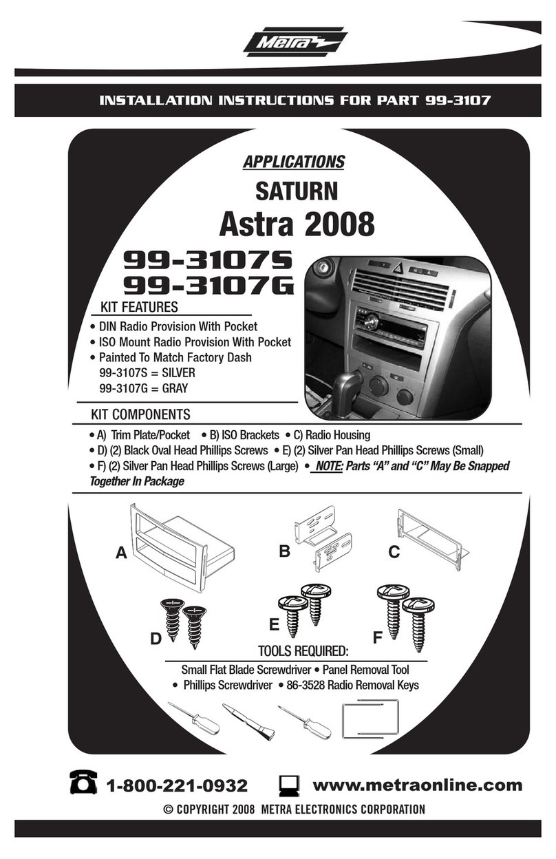 Metra Electronics 99-3107S installation instructions