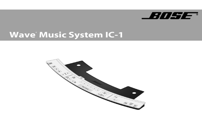 Bose Wave Music System IC-1 user guide