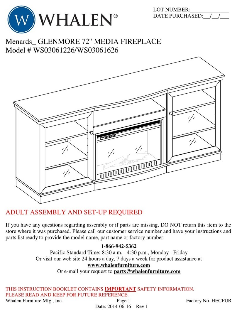 Whalen Glenmore WS03061226 user guide Whalen Glenmore WS03061226 user guide
