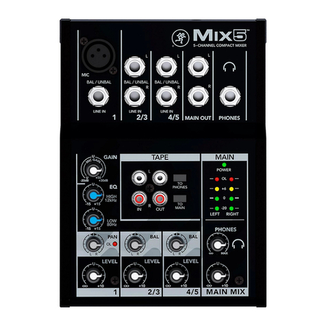 Mackie Mix5 owner's manual