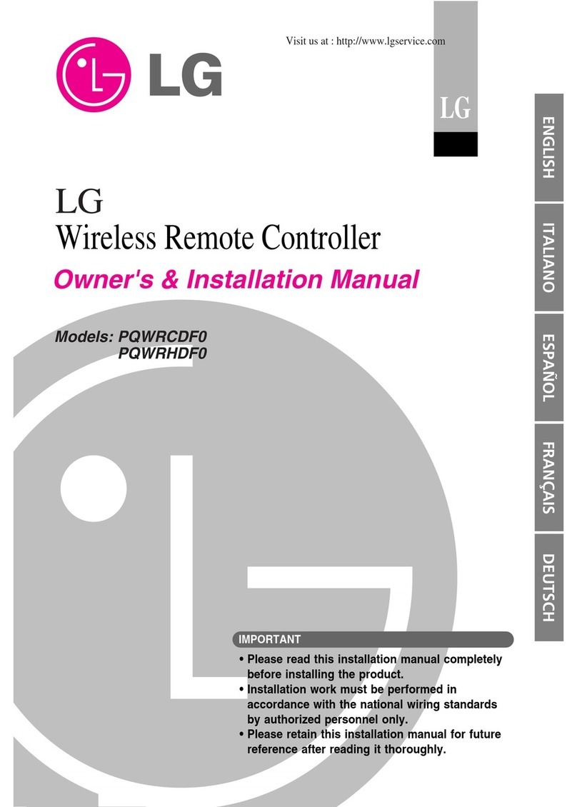 LG PQWRCDF0 Quick start guide LG PQWRCDF0 Quick start guide