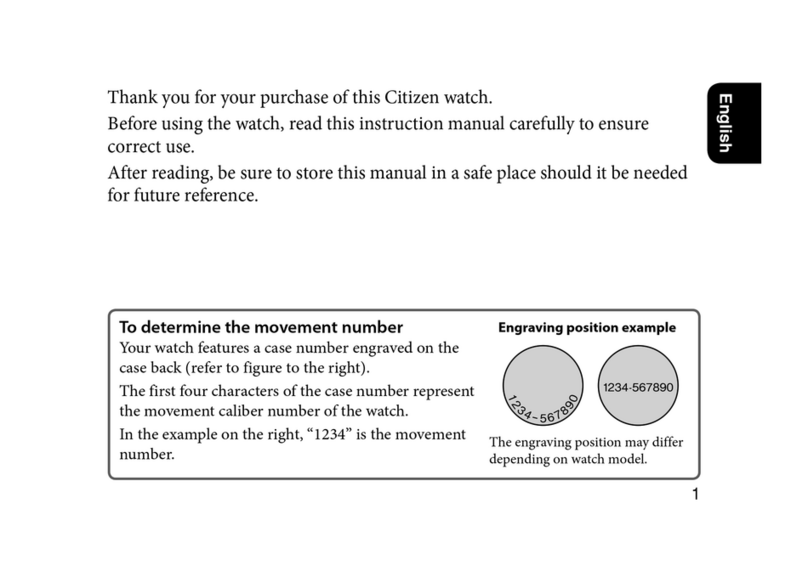 Citizen 901 User manual