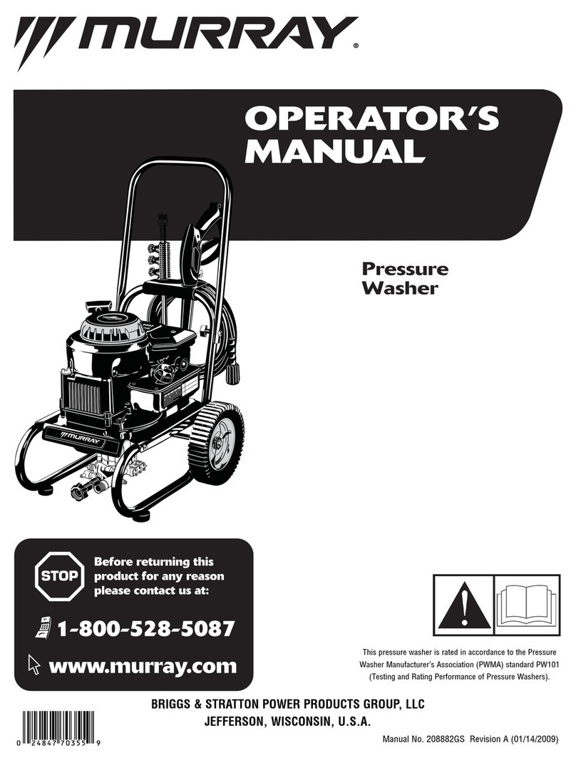 Murray Pressure Washer Operator's manual Murray Pressure Washer Operator's manual