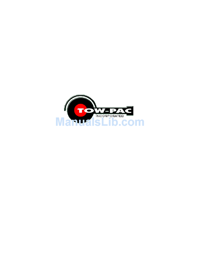 Tow-Pac Shadow 600 installation manual