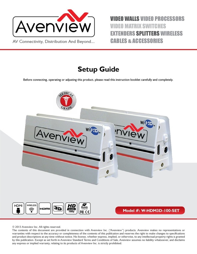 Avenview W-HDM3D-100-SET Setup guide