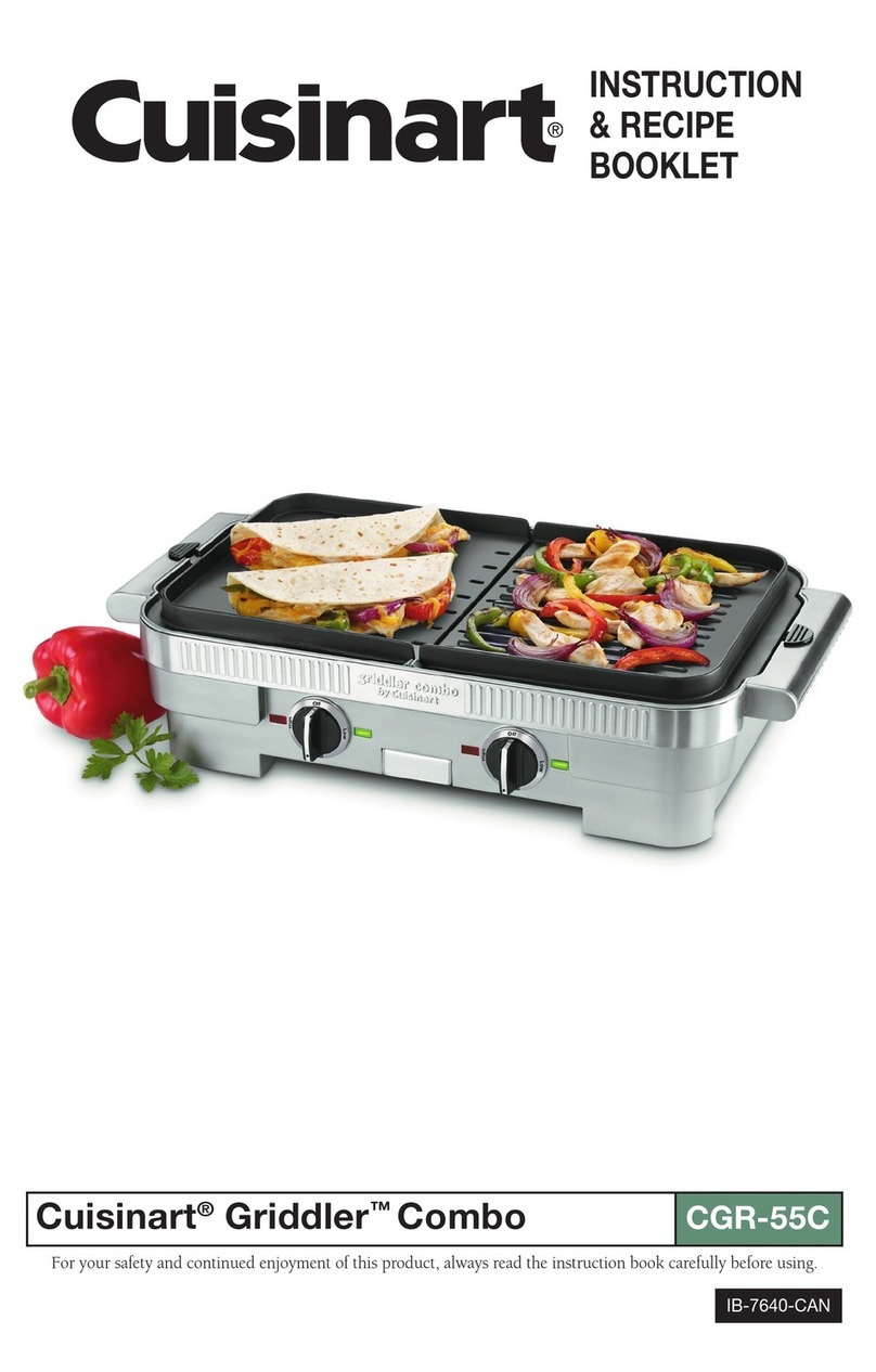 Cuisinart Griddler Combo CGR-55C Operational manual