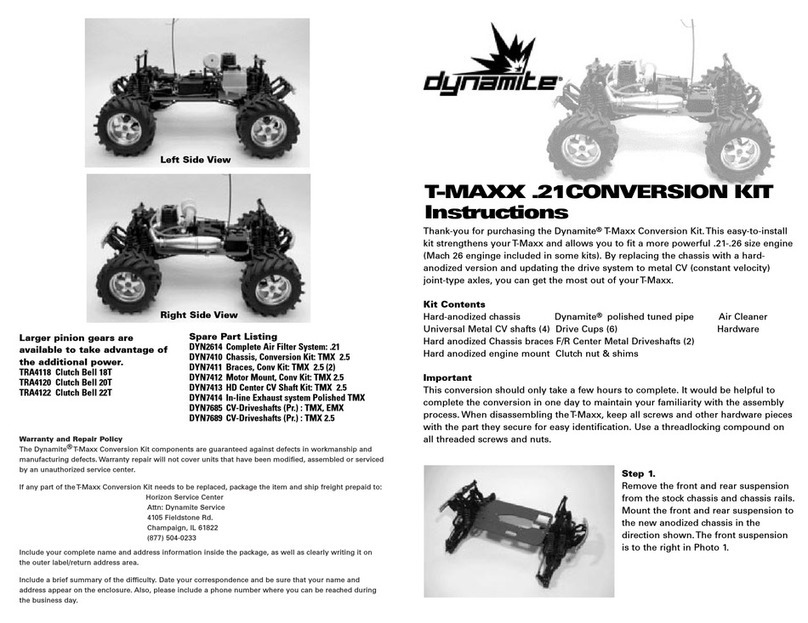 Dynamite T-MAXX .21CONVERSION instructions