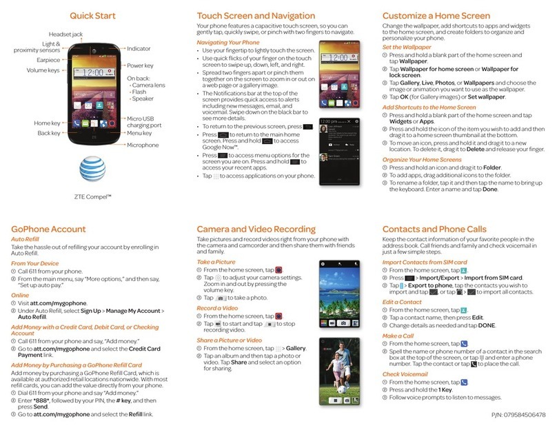 Zte Compel quick start guide