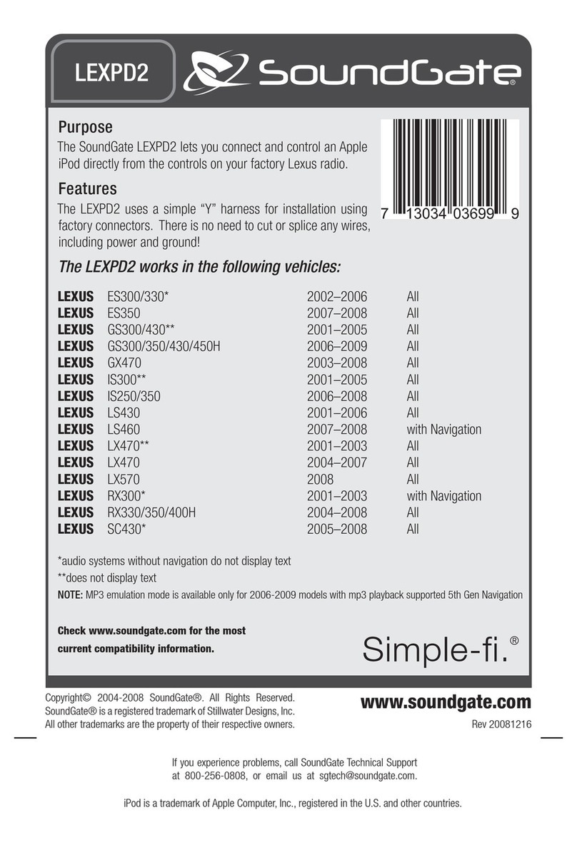 SoundGate LEXPD2 user guide