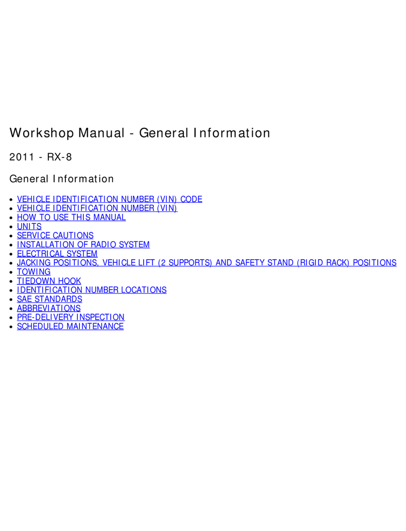 Mazda RX-8 Instruction manual