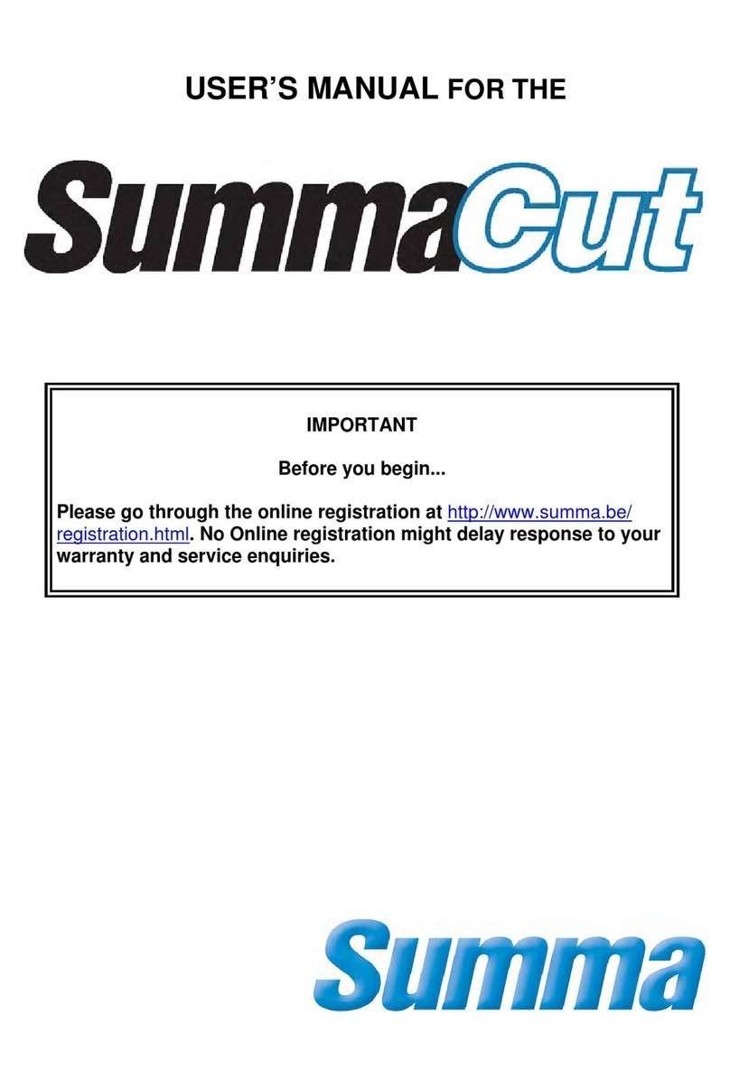 Summa SummaCut D160SE User manual