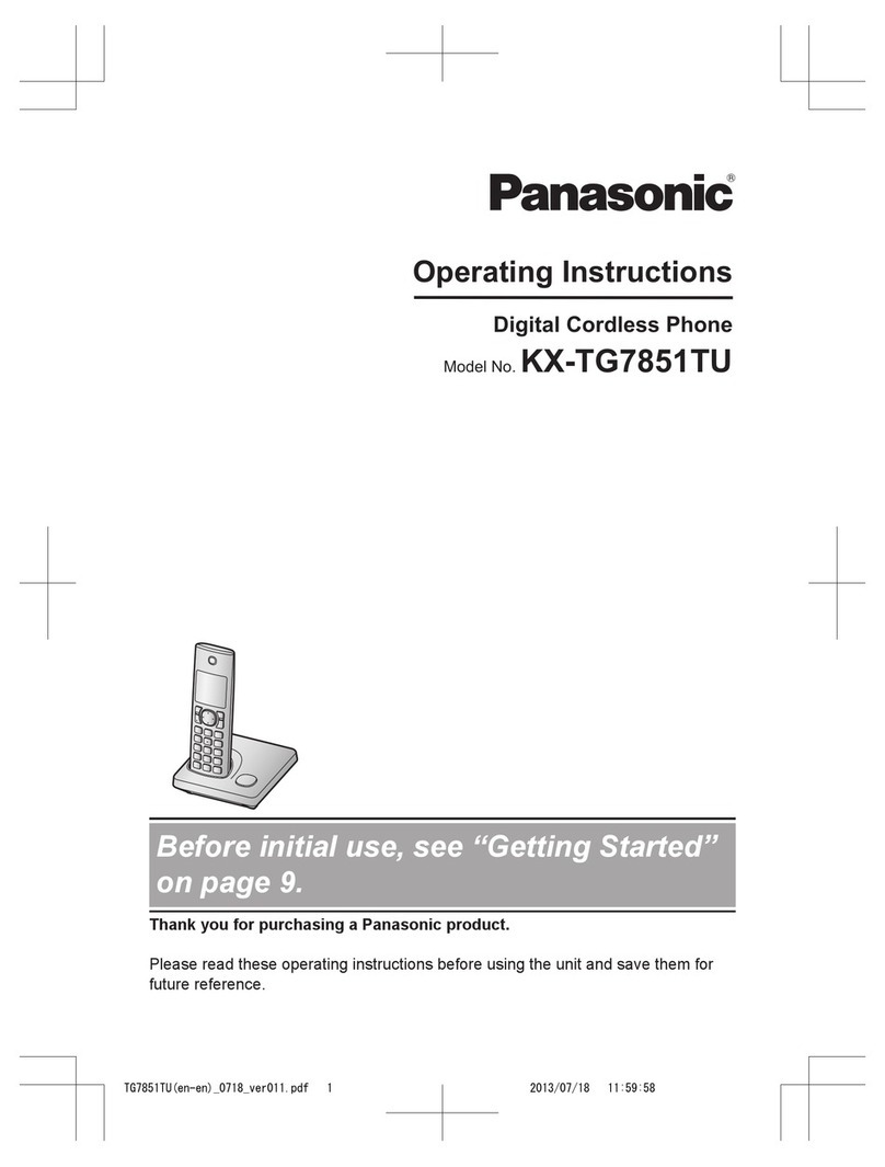 Panasonic KX-TG7851TU User manual