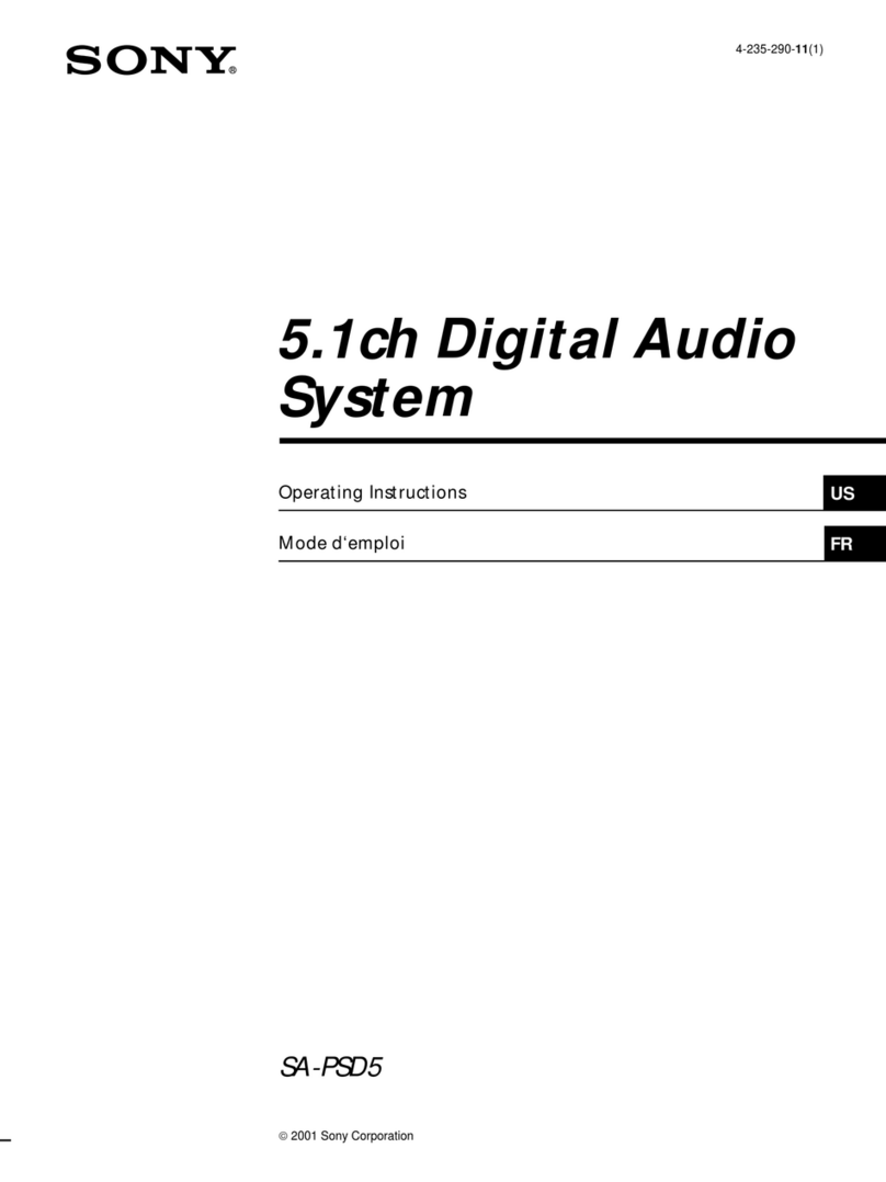 Sony SA-PSD5 User manual