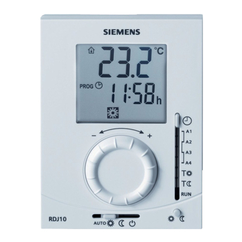 Siemens RDJ10 User manual