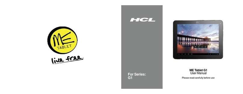 HCL Me Tablet G1 Series User manual