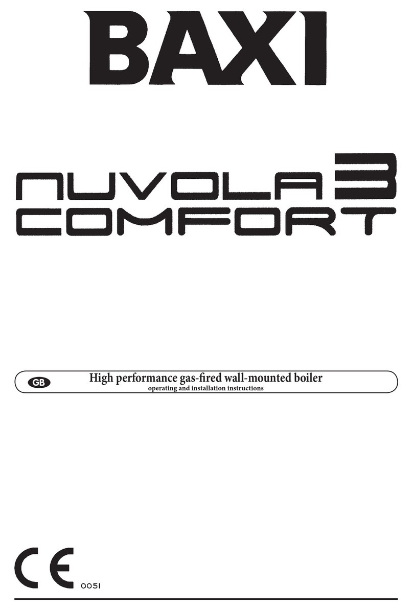 Baxi Nuvola 3 Comfort User manual Baxi Nuvola 3 Comfort User manual