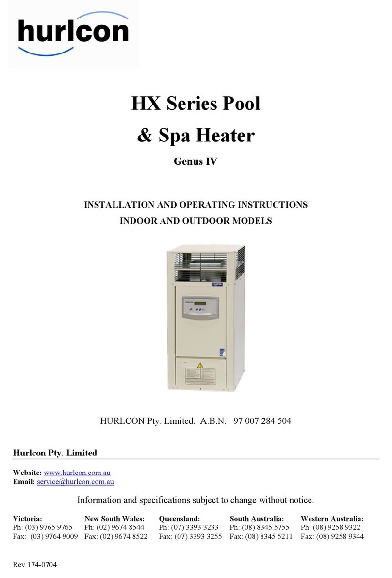 hurlcon HX Series Installation and operating instructions hurlcon HX Series Installation and operating instructions